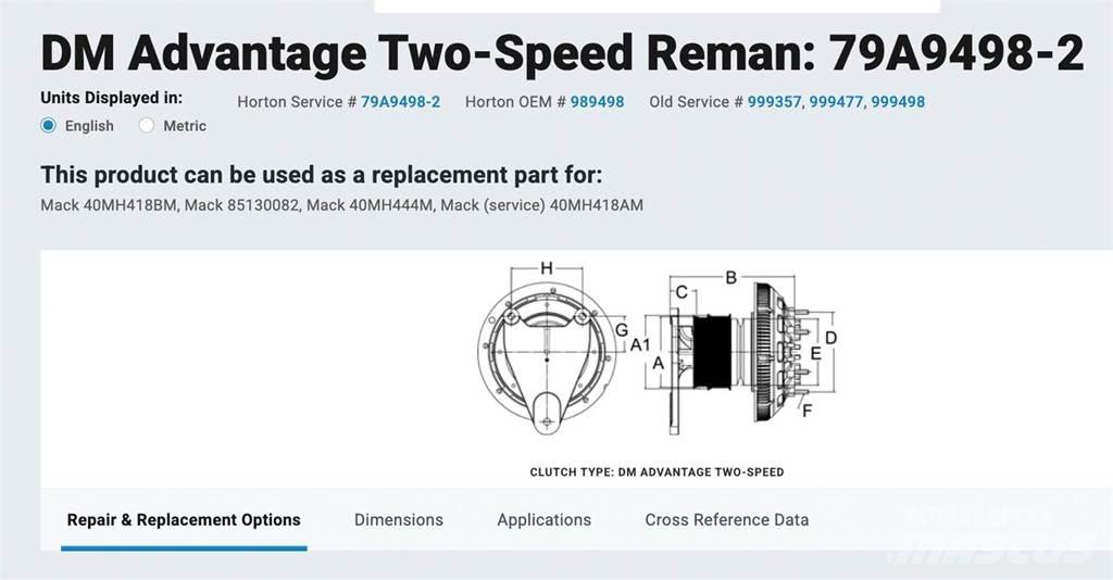 Mack ASET Other components