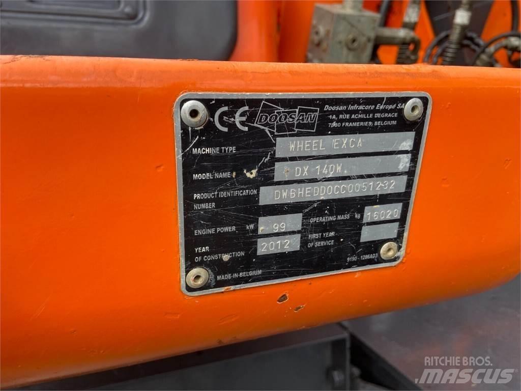 Doosan DX 140W Wheeled excavators