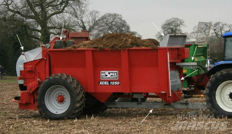Hi-Spec Xcel 1250 Manure spreaders