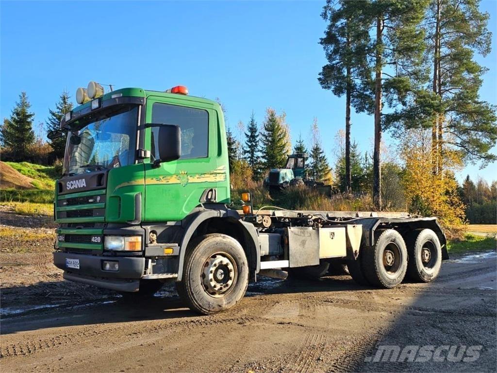 Scania 124C 6X4 Hook lift trucks