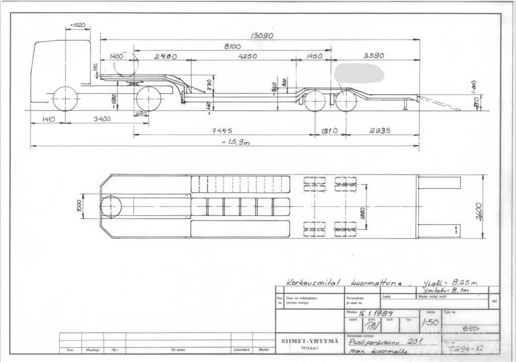 Siimet T294-12 Low loader-semi-trailers