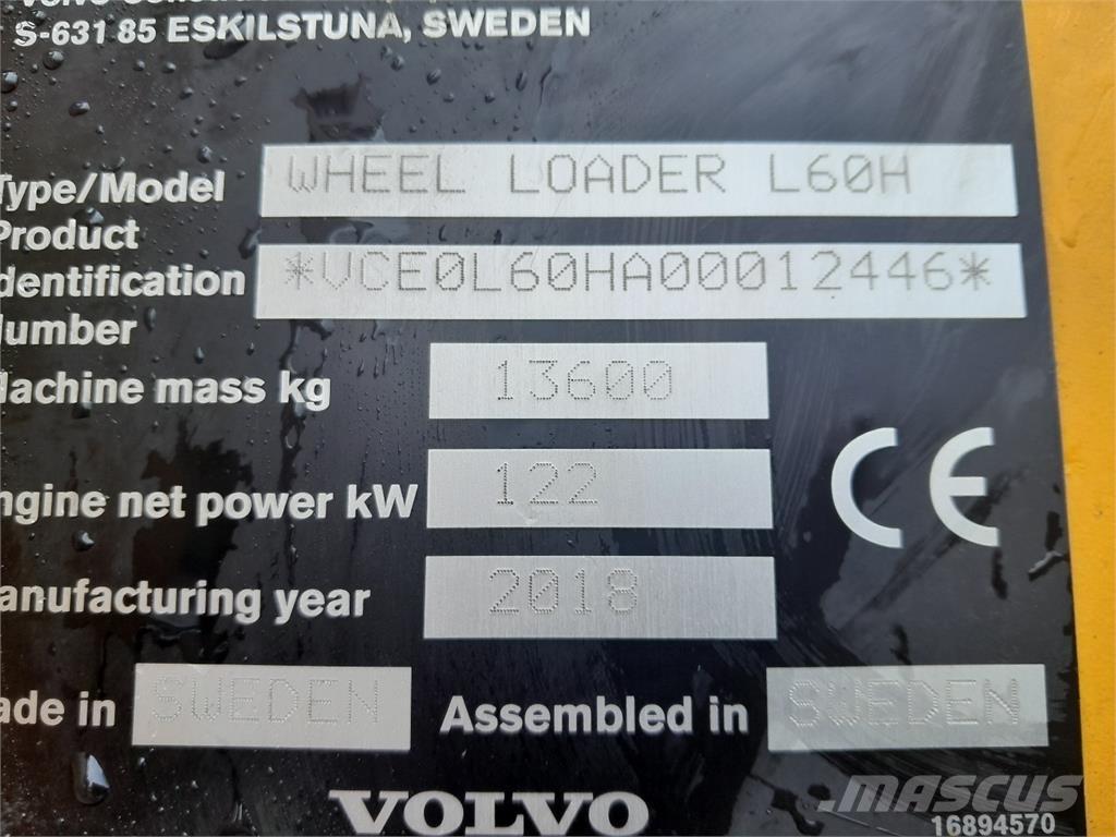 Volvo L60H Wheel loaders