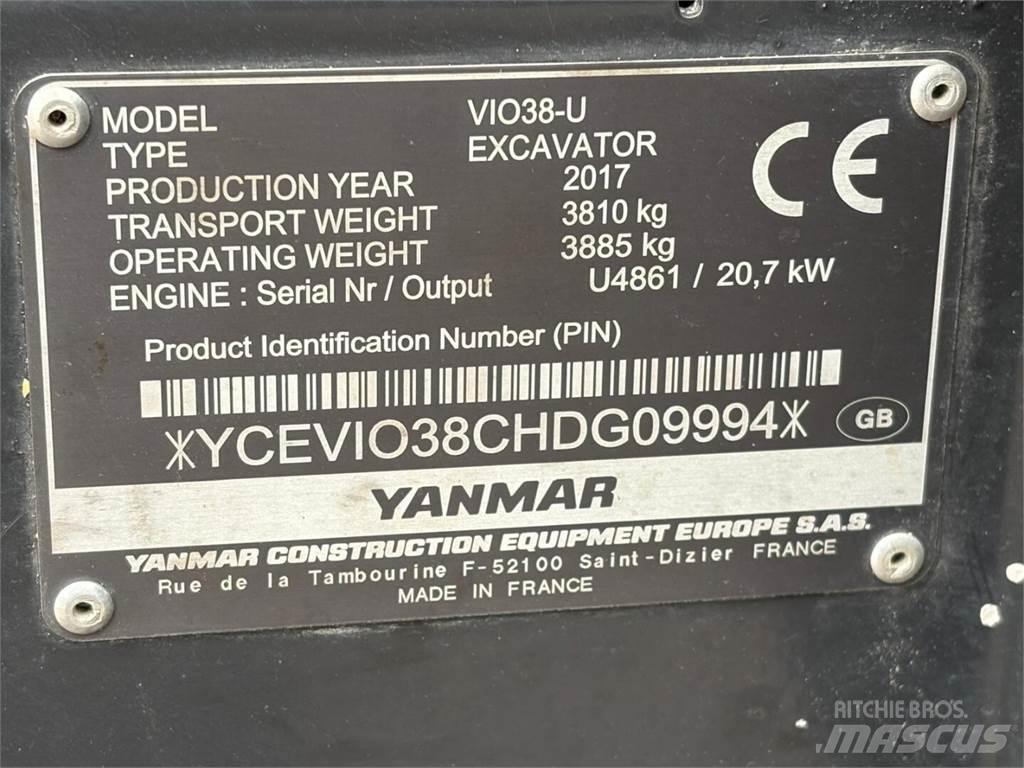 Yanmar VIO 38-U Mini excavators < 7t (Mini diggers)