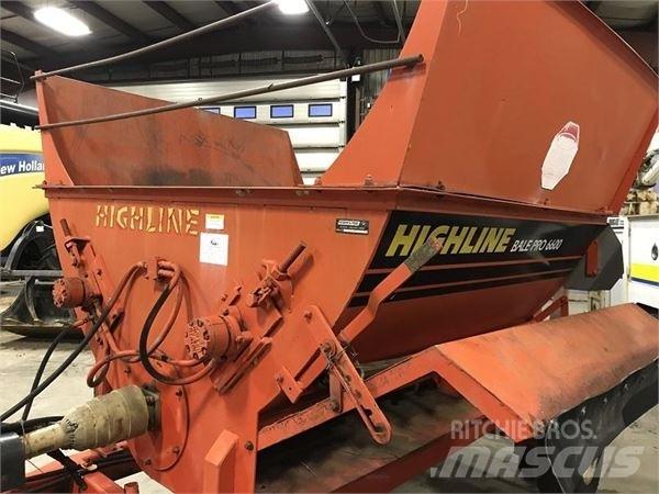Highline 6600 Bale shredders, cutters and unrollers