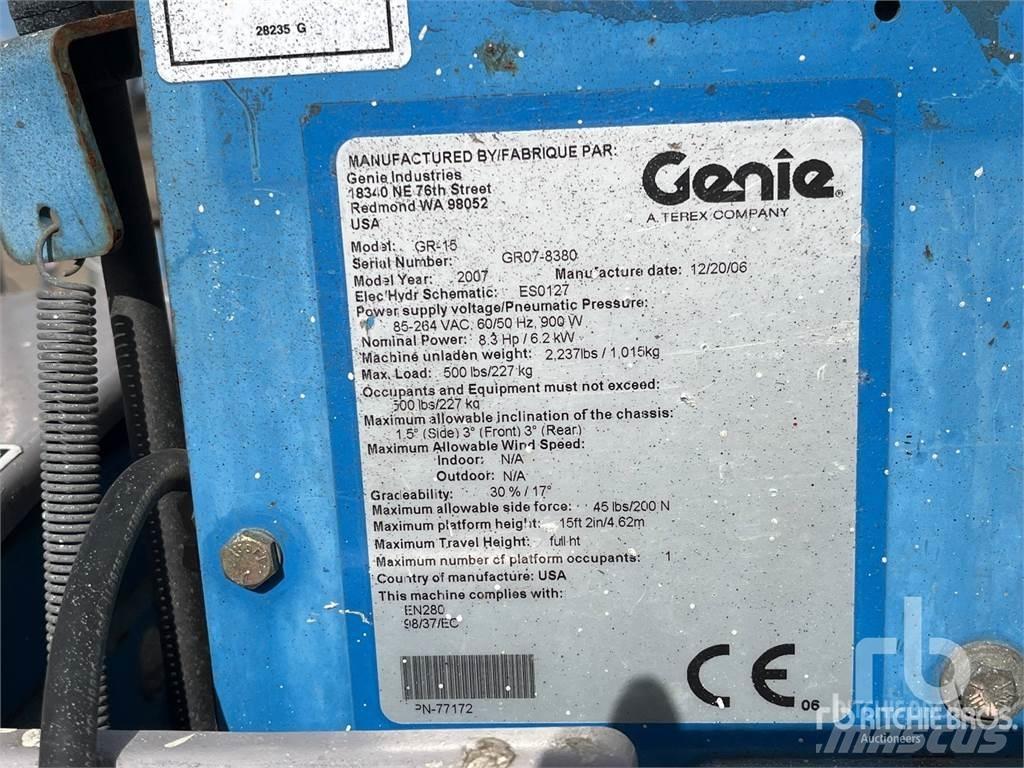 Genie GR15 Articulated boom lifts
