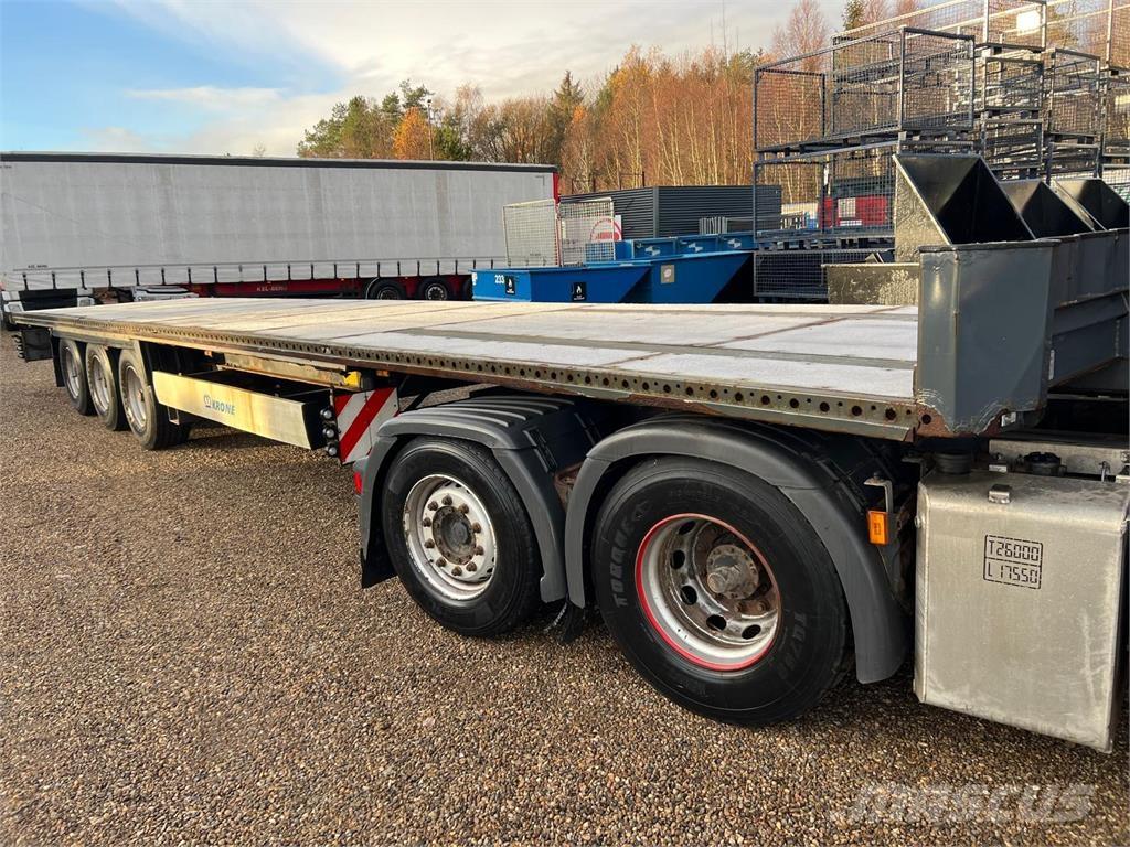 Krone 13,6 mtr Flatbed/Dropside semi-trailers