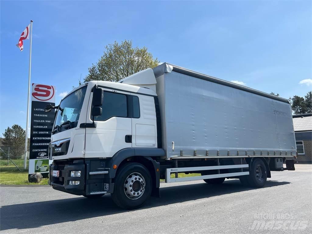 MAN TGM 18-340 BL Curtain sider trucks