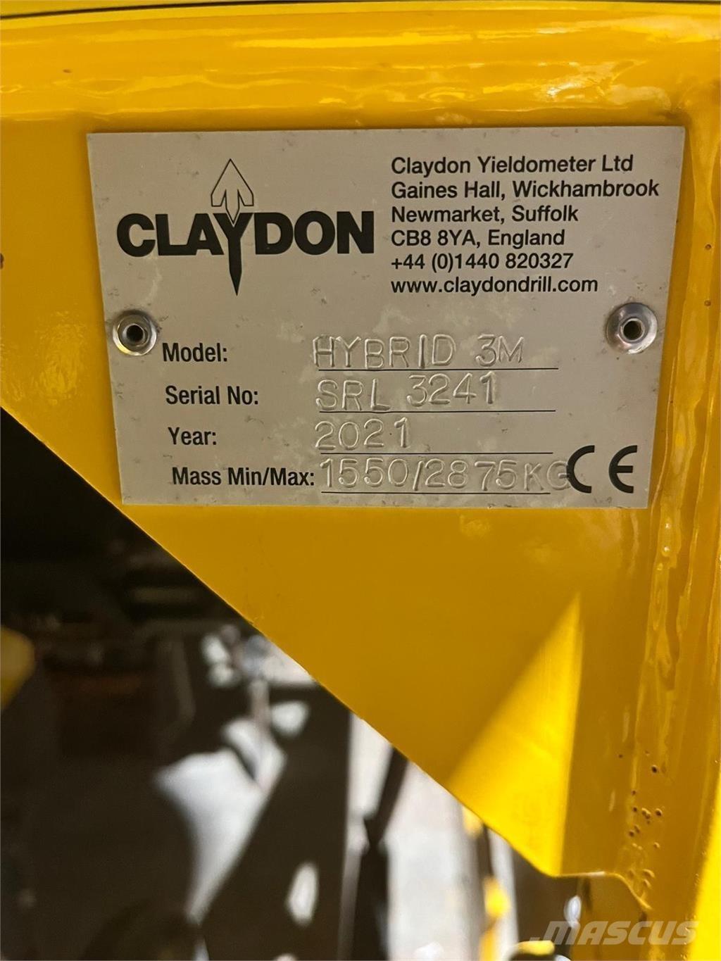 Claydon 3M HYBRID Farm machinery