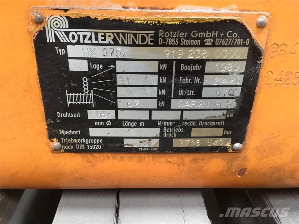 Faun RTF 50-4 winch Crane parts and equipment