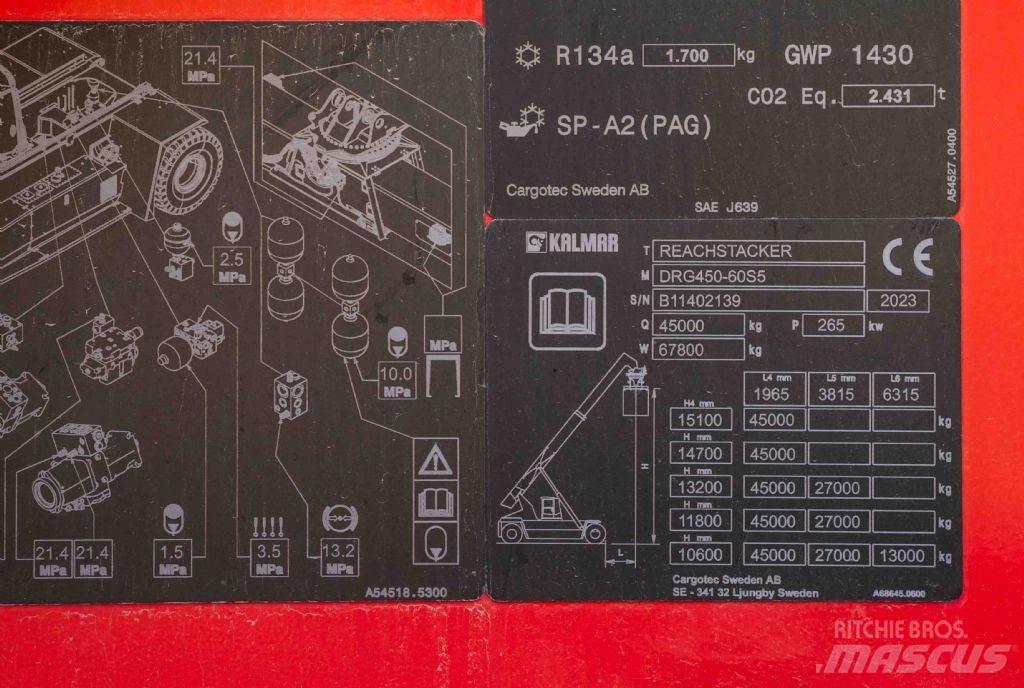 Kalmar DRG450-60S5 Reach stackers