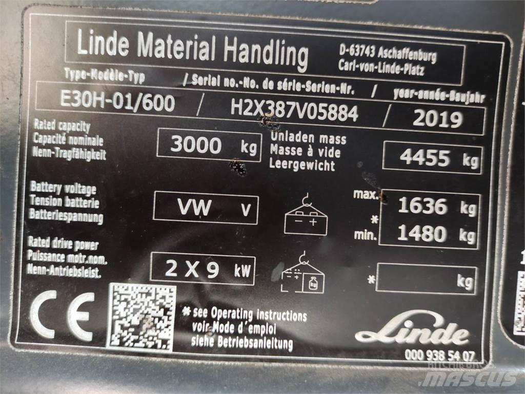 Linde E30H-01/600-387 Electric forklift trucks