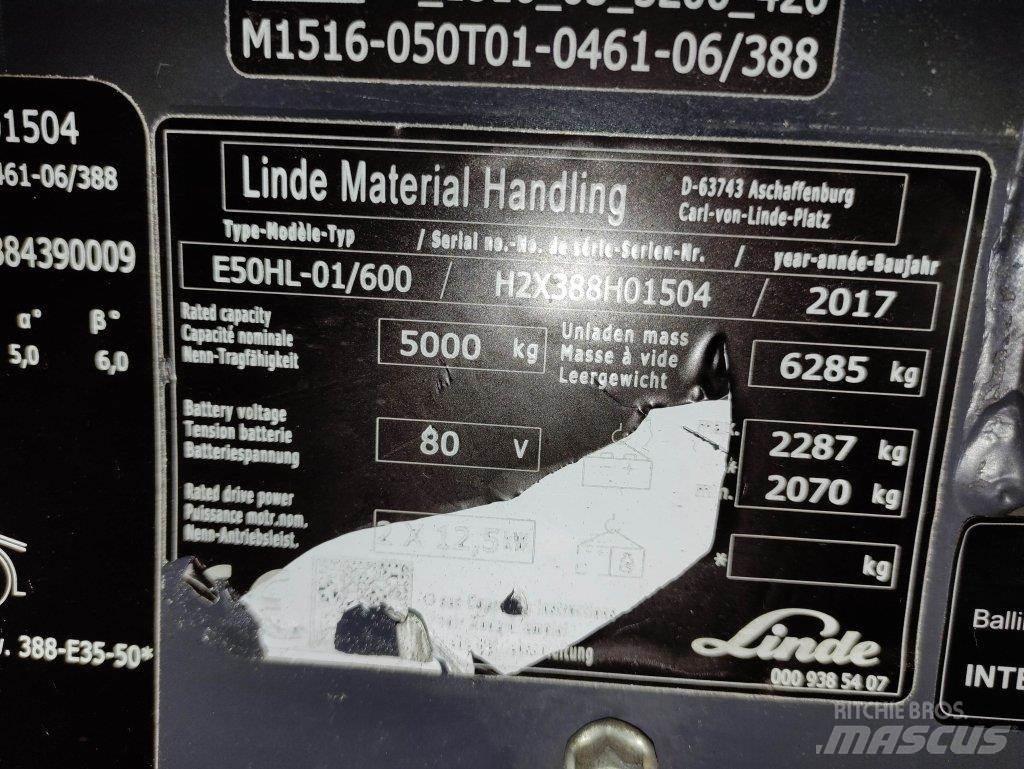 Linde E50HL-01/600-388 Electric forklift trucks