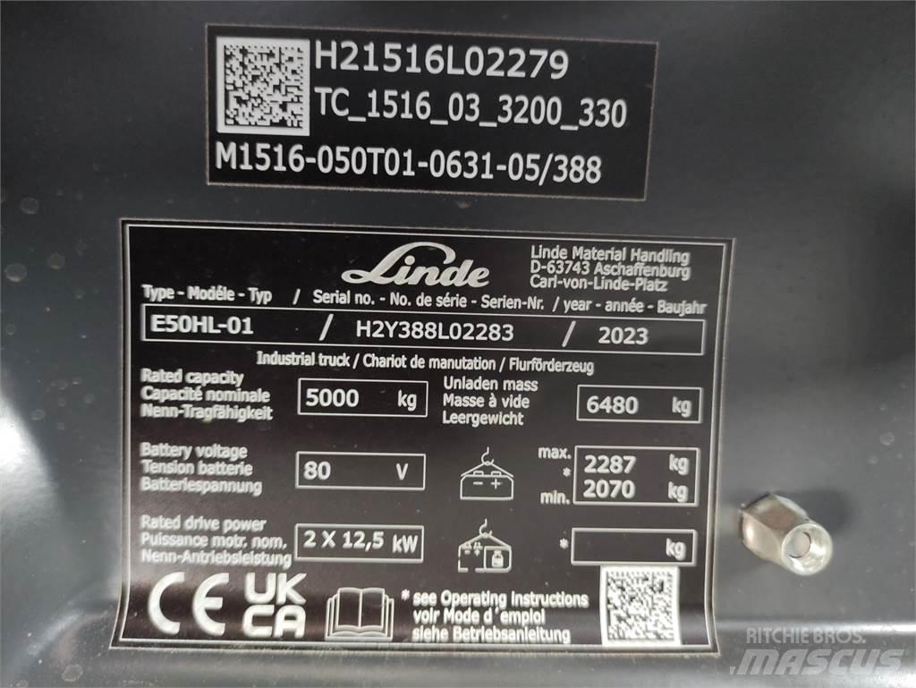 Linde E50HL-388 Electric forklift trucks