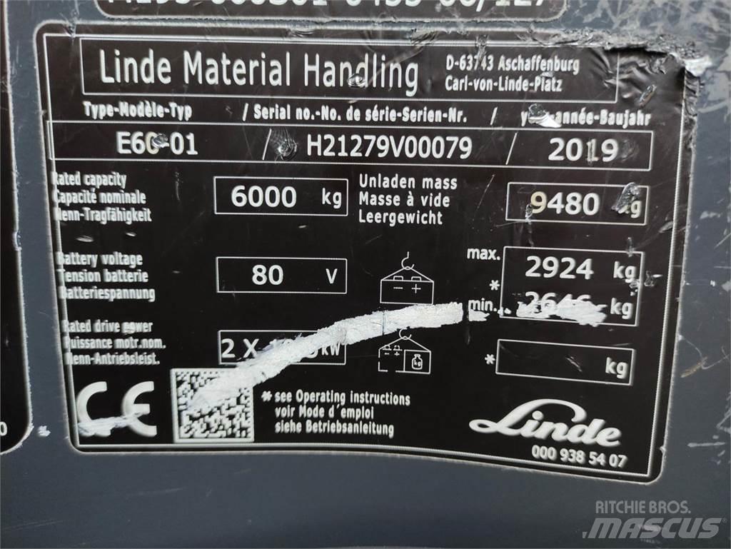 Linde E60-01-1279 Electric forklift trucks