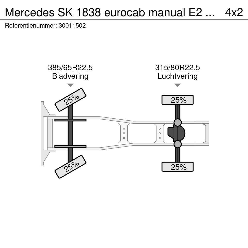 Mercedes-Benz SK 1838 eurocab manual E2 om442 Prime Movers