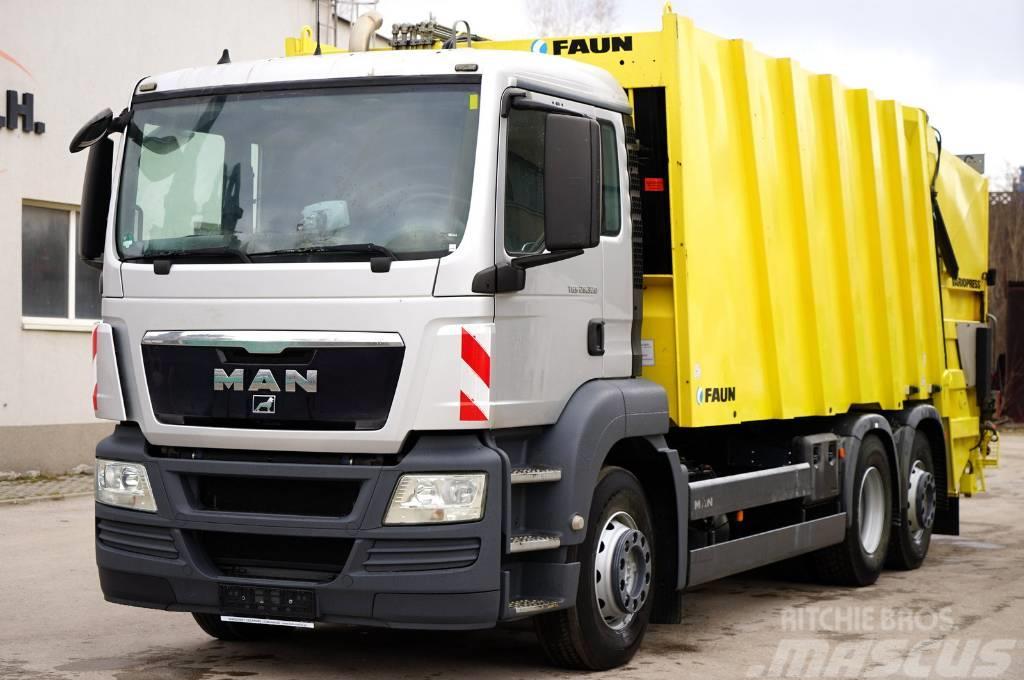 MAN TGS trzyosiowa śmieciarka FAUN 524 m3 EURO 5 Waste trucks