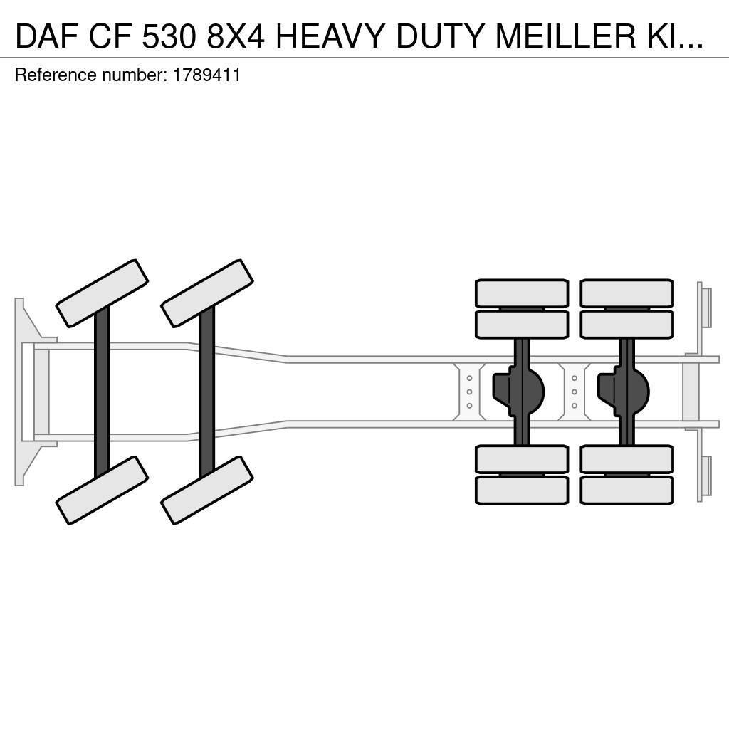 DAF CF 530 8X4 HEAVY DUTY MEILLER KIPPER/TIPPER EX DEM Tipper trucks