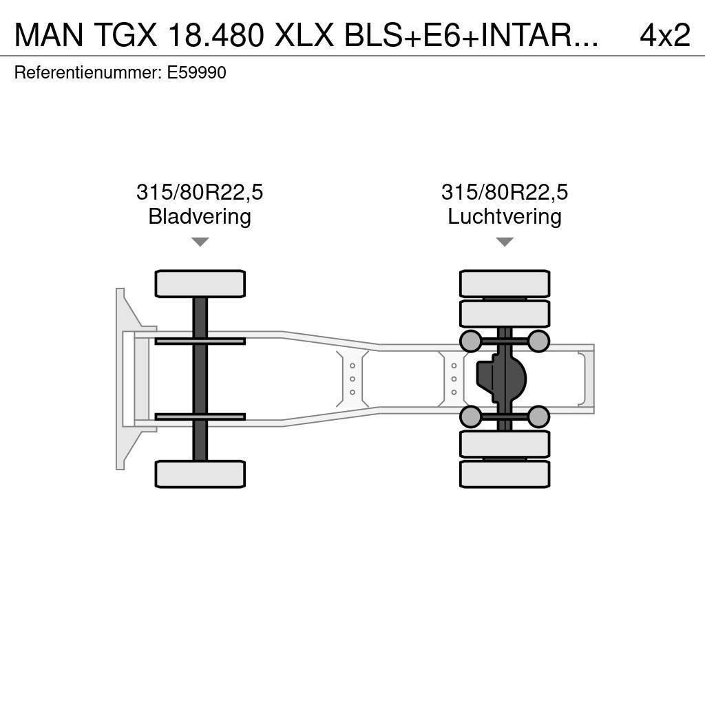 MAN TGX 18.480 XLX BLS+E6+INTARDER Prime Movers