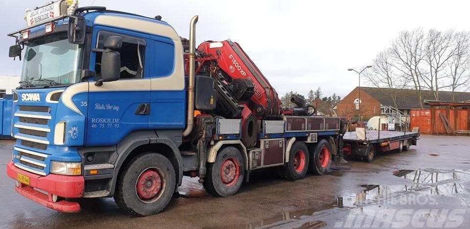 Scania R 480, LB 8X4/FASSI F1500 Truck mounted cranes