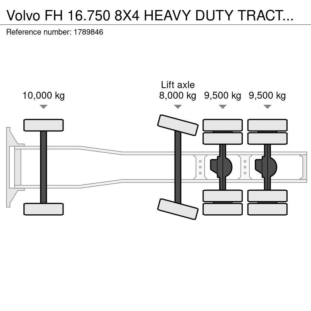 Volvo FH 16.750 8X4 HEAVY DUTY TRACTOR/SZM/TREKKER Prime Movers