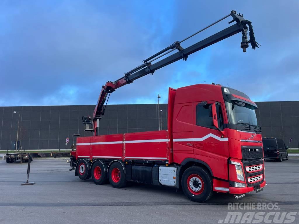 Volvo FH500 8x4*4 Platform / HMF2120K4 Euro 6 Truck mounted cranes