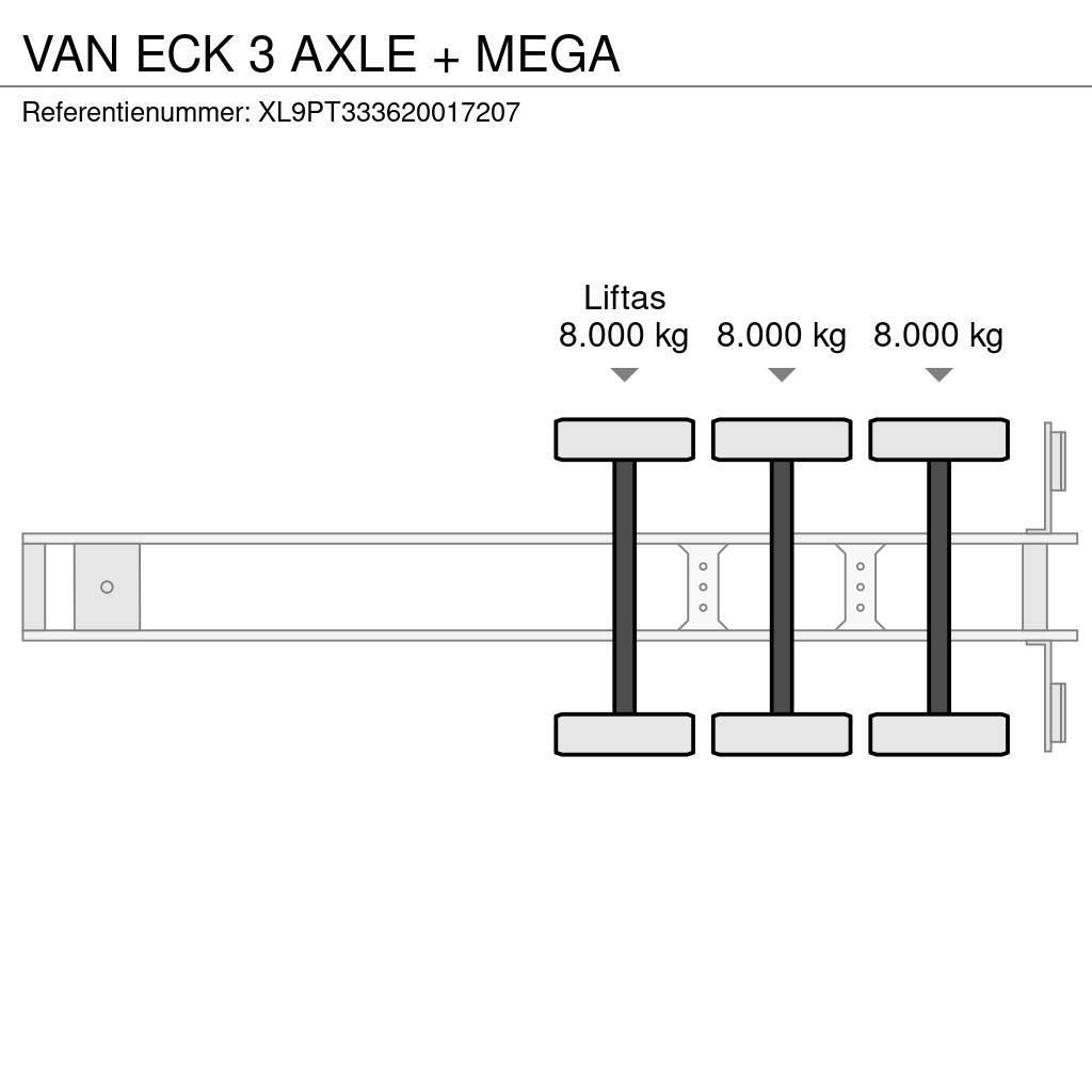 Van Eck 3 AXLE + MEGA Box semi-trailers