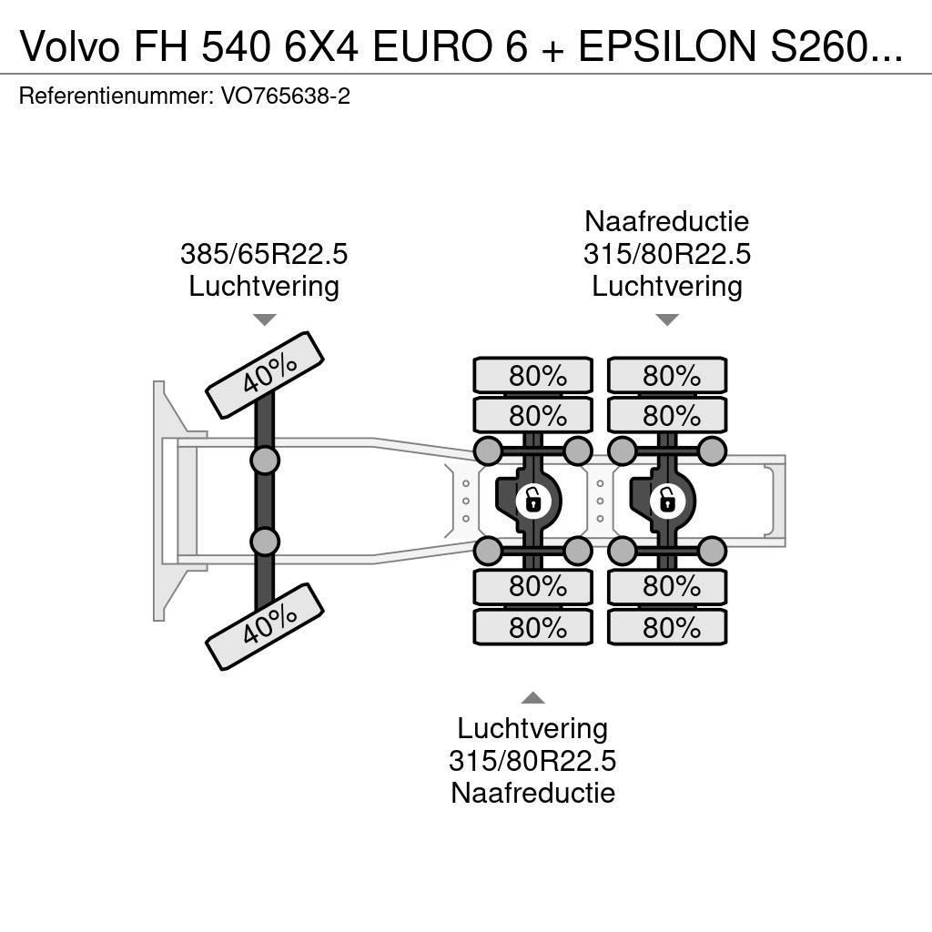 Volvo FH 540 6X4 EURO 6 + EPSILON S260Z96 + TRAILER 4 AX Prime Movers