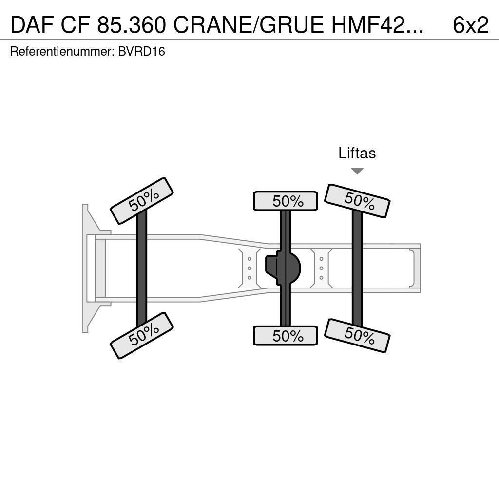 DAF CF 85.360 CRANE/GRUE HMF42TM!! RADIO REMOTE!!EURO5 Prime Movers