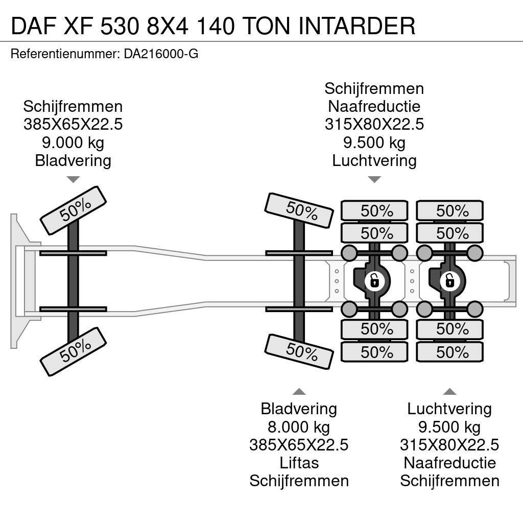 DAF XF 530 8X4 140 TON INTARDER Prime Movers