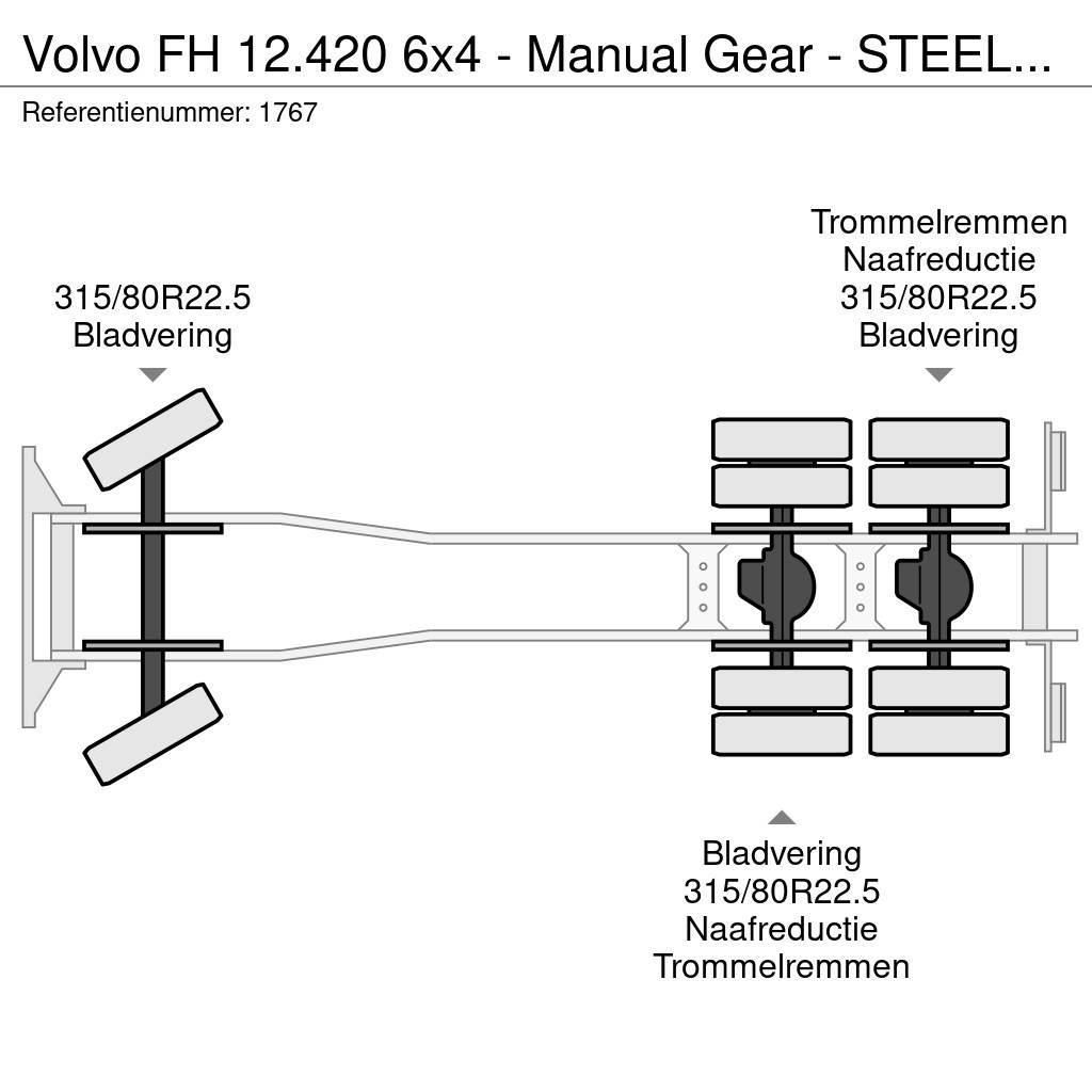 Volvo FH 12.420 6x4 - Manual Gear - STEEL/STEEL - Big Ax Tipper trucks