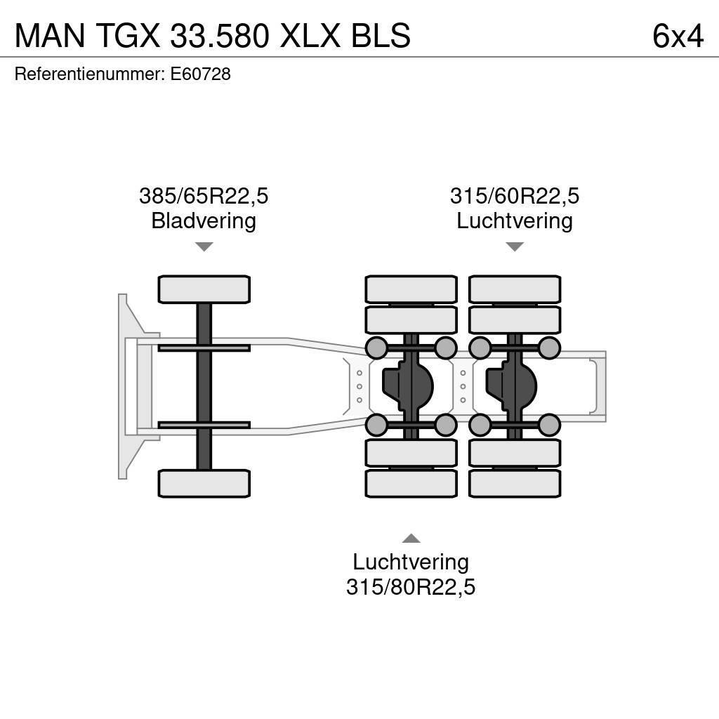 MAN TGX 33.580 XLX BLS Prime Movers