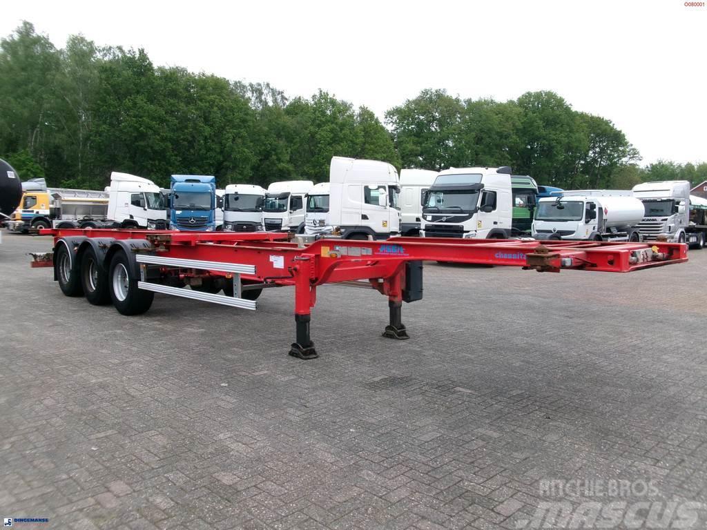 Asca 3-axle container trailer 20, 40, 45 ft Container semi-trailers