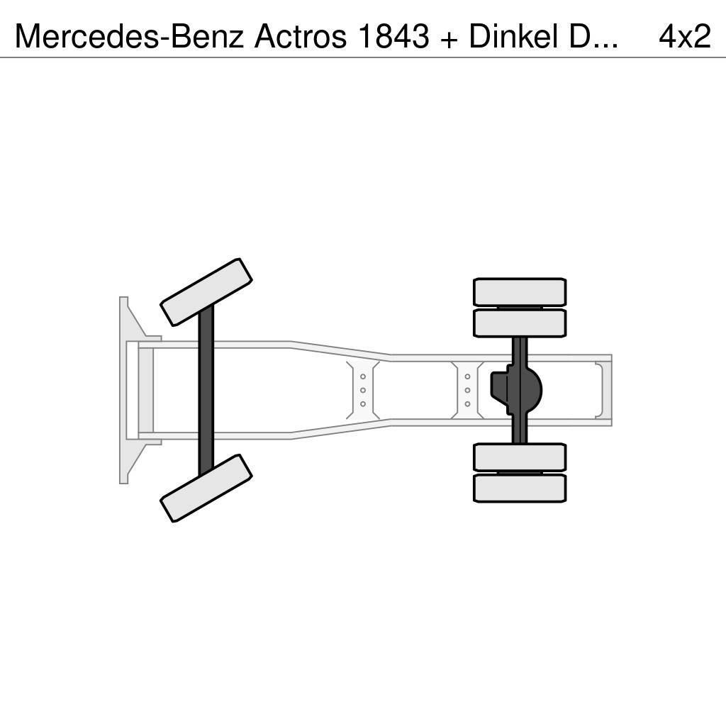 Mercedes-Benz Actros 1843 + Dinkel DTSAV 28000 Dieplader Prime Movers