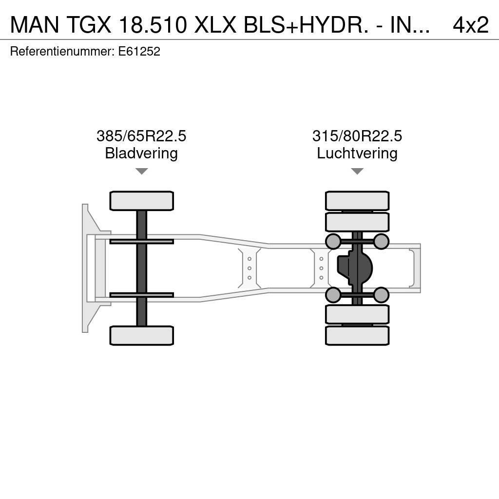 MAN TGX 18.510 XLX BLS+HYDR. - INTARDER Prime Movers