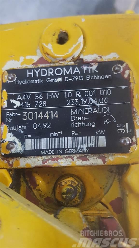 Hydromatik A4V56HW1.0R001010 - Drive pump/Fahrpumpe/Rijpomp Hydraulics