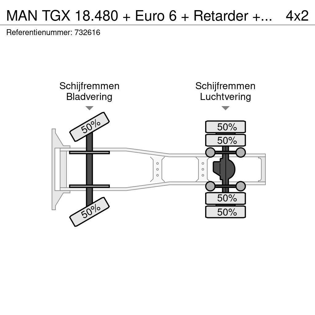 MAN TGX 18.480 + Euro 6 + Retarder + 3 pieces in stock Prime Movers