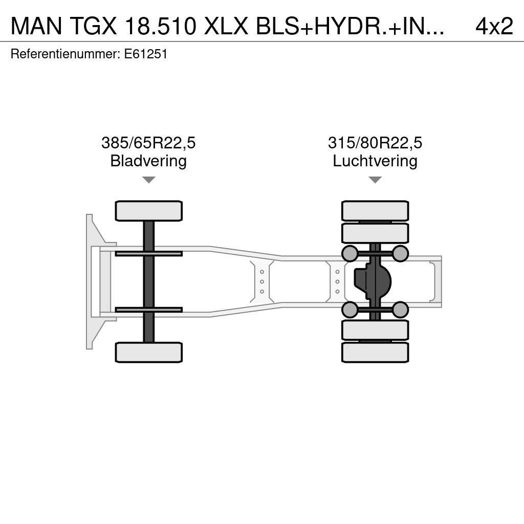 MAN TGX 18.510 XLX BLS+HYDR.+INTARDER Prime Movers