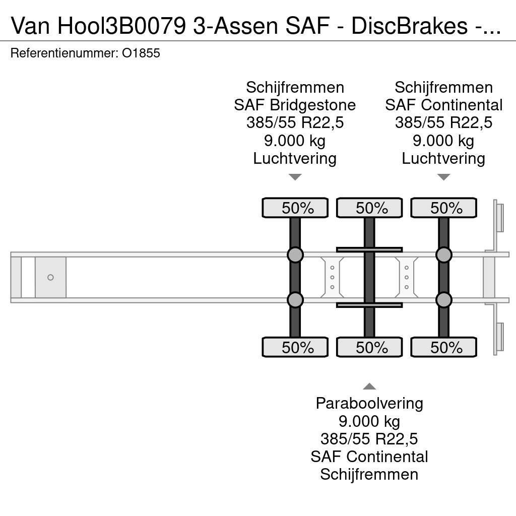 Van Hool 3B0079 3-Assen SAF - DiscBrakes - ADR - Backslider Container semi-trailers