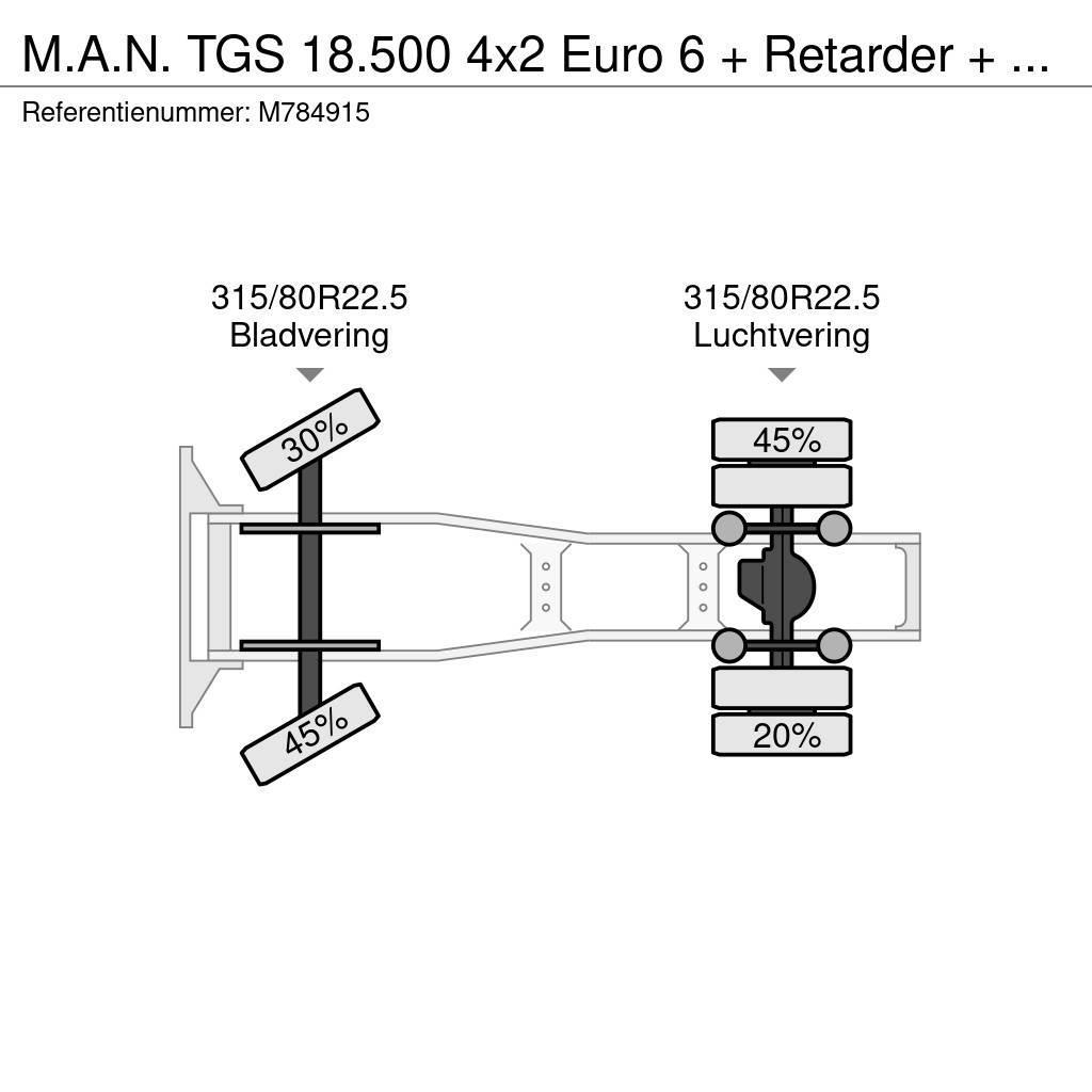 MAN TGS 18.500 4x2 Euro 6 + Retarder + Hydraulics Prime Movers