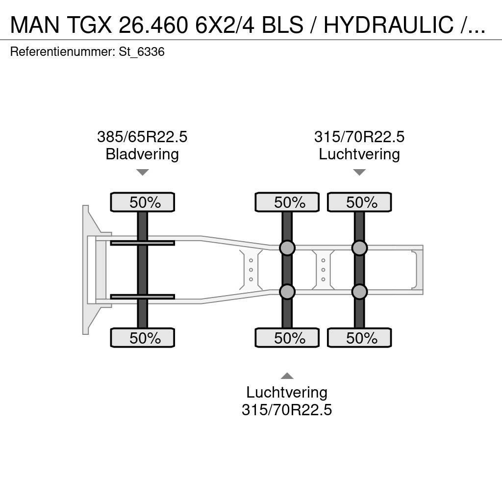 MAN TGX 26.460 6X2/4 BLS / HYDRAULIC / NL TRUCK Prime Movers