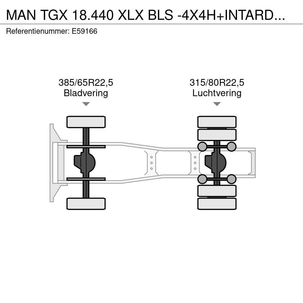 MAN TGX 18.440 XLX BLS -4X4H+INTARDER+HYDR. Prime Movers