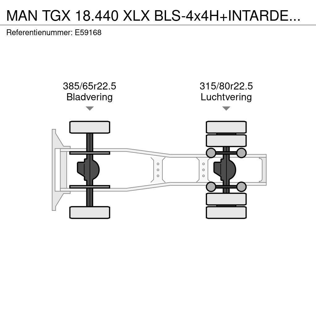 MAN TGX 18.440 XLX BLS-4x4H+INTARDER+HYDR. Prime Movers