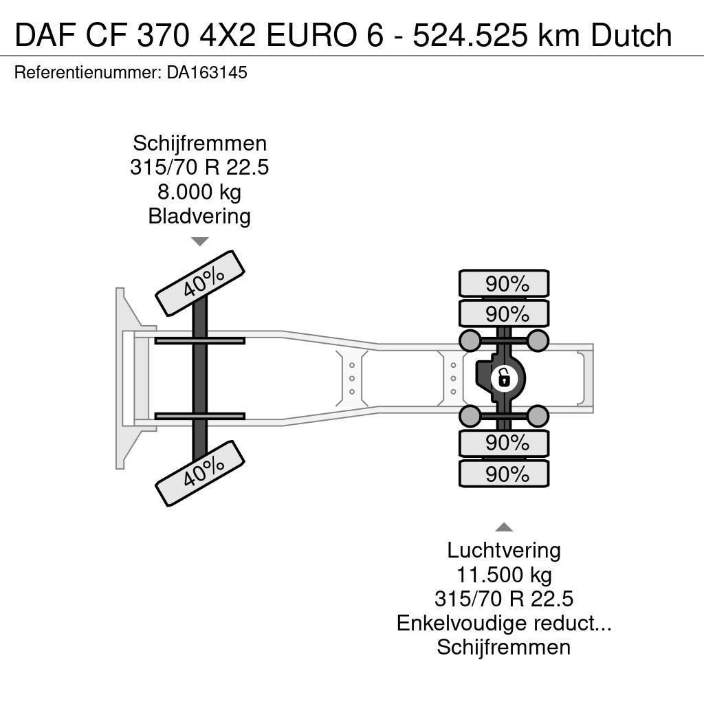 DAF CF 370 4X2 EURO 6 - 524.525 km Dutch Prime Movers