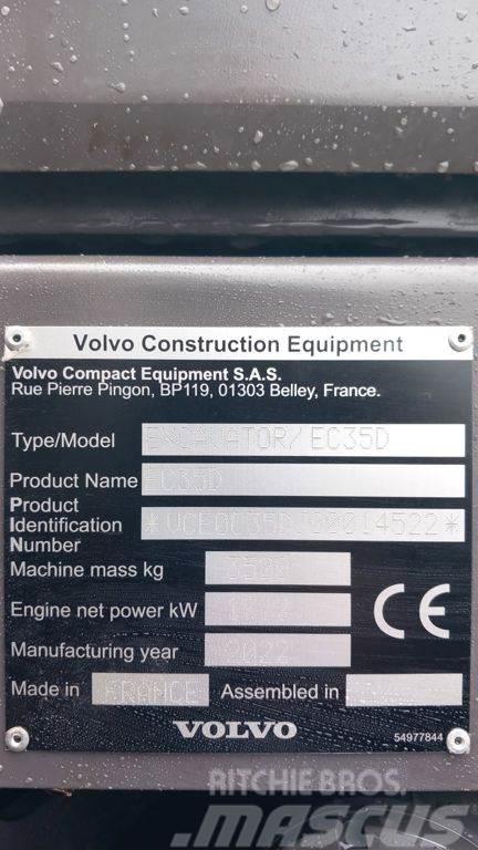 Volvo EC35D (ex DEMO) 750u Backhoe