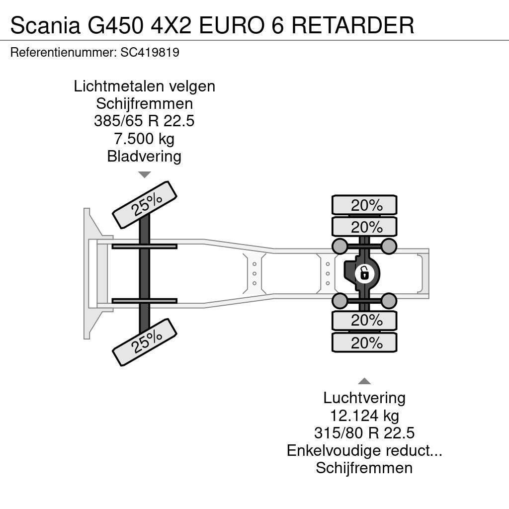 Scania G450 4X2 EURO 6 RETARDER Prime Movers