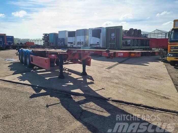  Dennisson 3 AXLE CONTAINER CHASSIS 40 FT 2X20 FT 3 Container semi-trailers