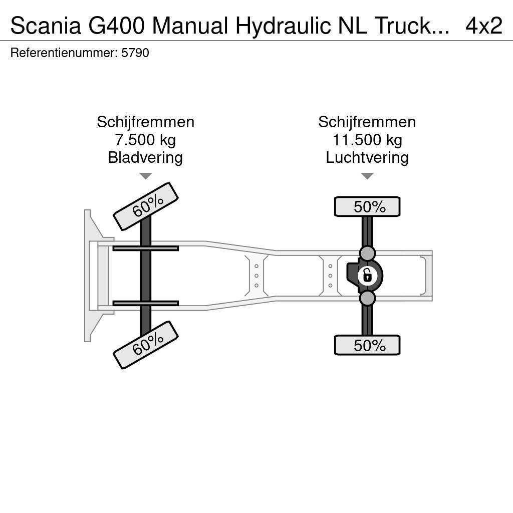 Scania G400 Manual Hydraulic NL Truck EURO 5 Prime Movers