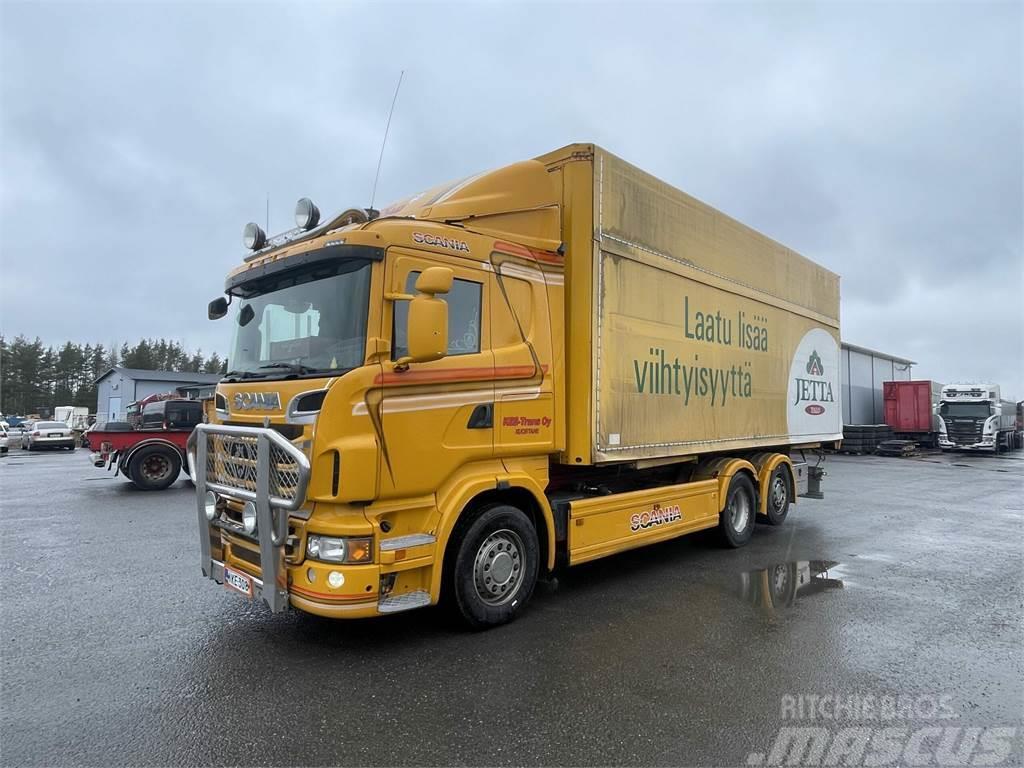 Scania R-500 6x2-4500, 7,7m tasonostolaite + Lokinsiipi Container trucks