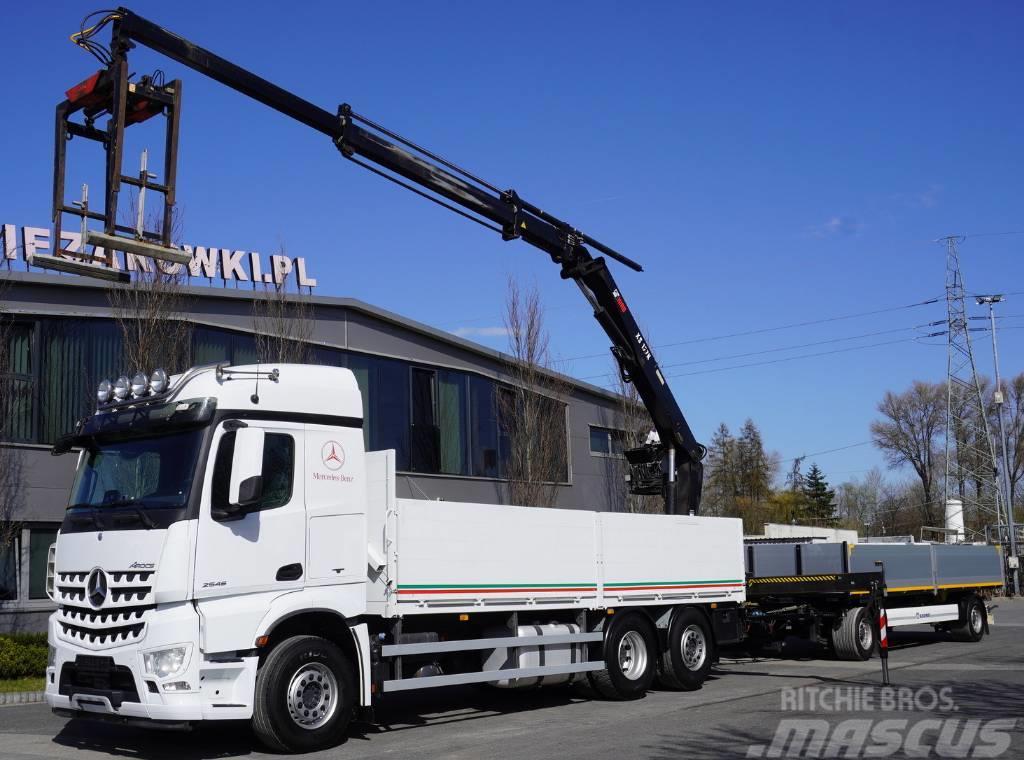 Mercedes-Benz Arocs 6×2 2545 Crane HIAB 177 K PRO/HIPRO / steeri Truck mounted cranes