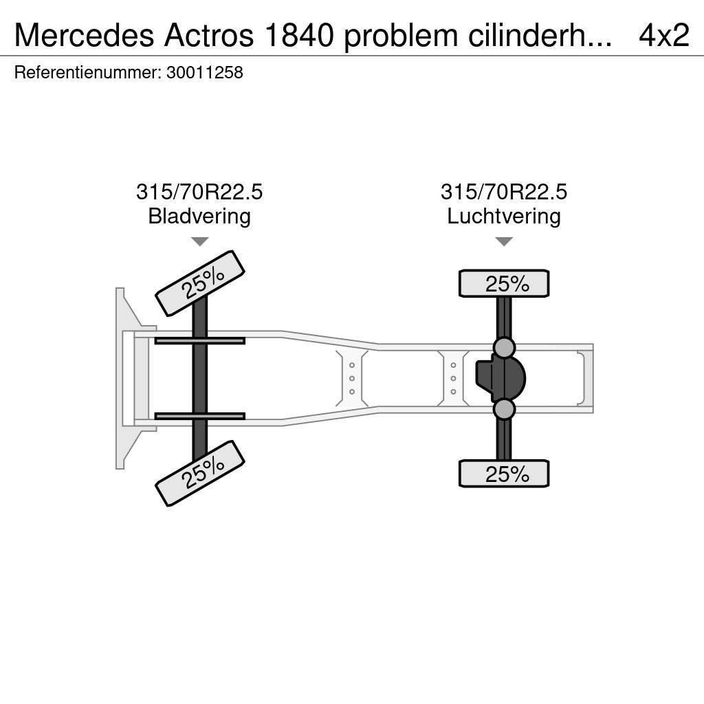 Mercedes-Benz Actros 1840 problem cilinderhead Prime Movers